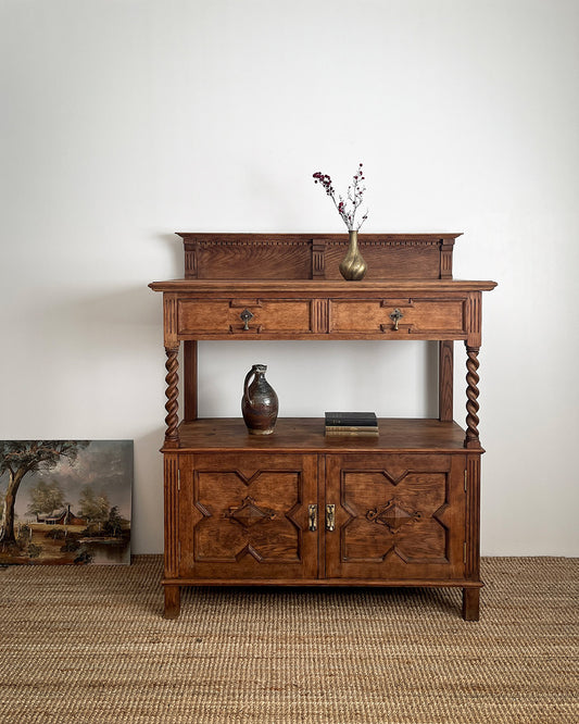 Jacobean English Oak Sideboard