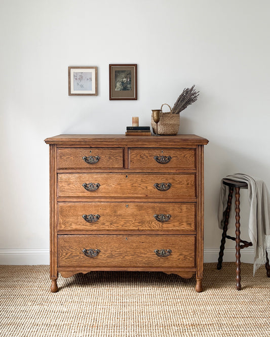 English Oak Chest of Drawer