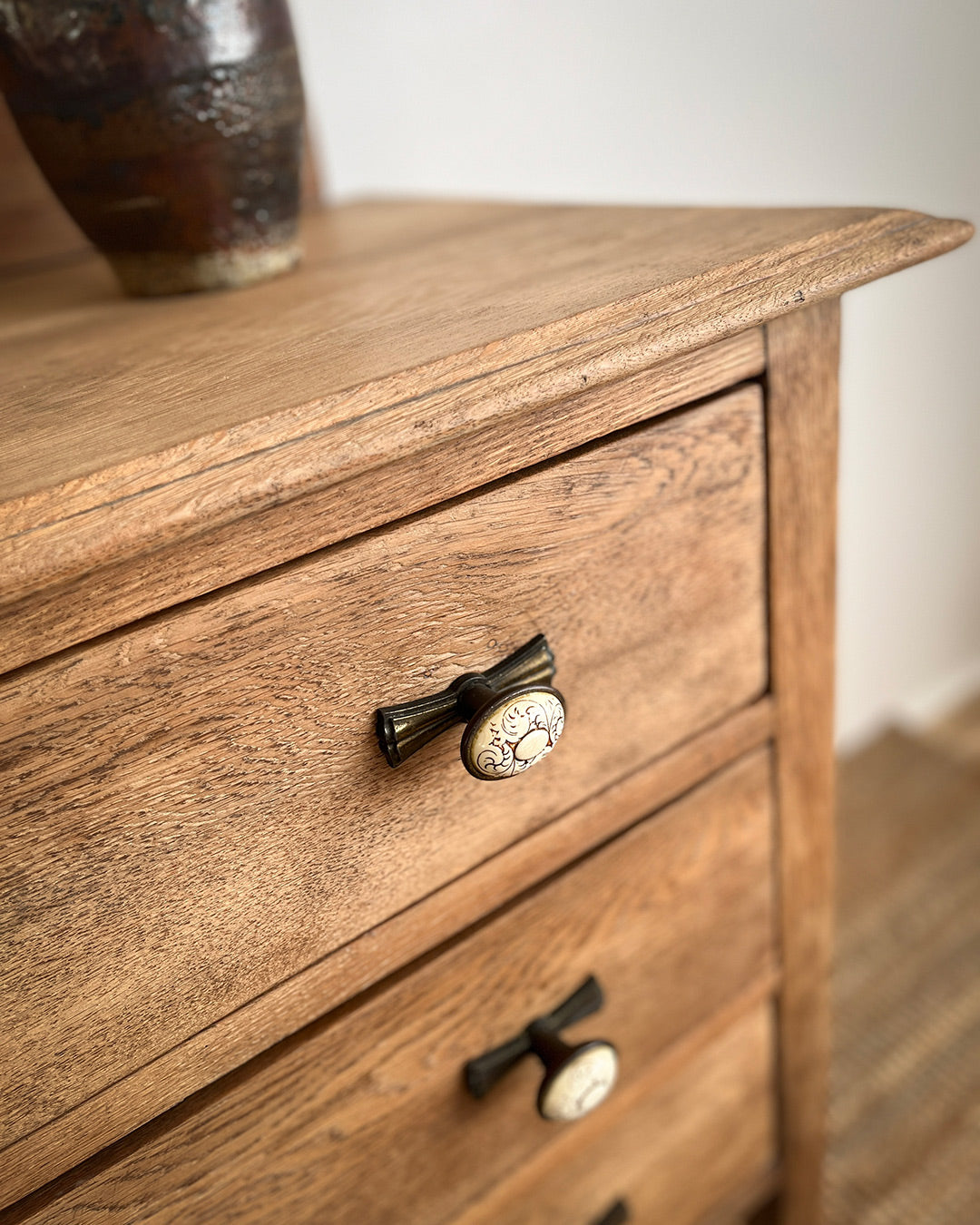 English Oak dresser with mirror