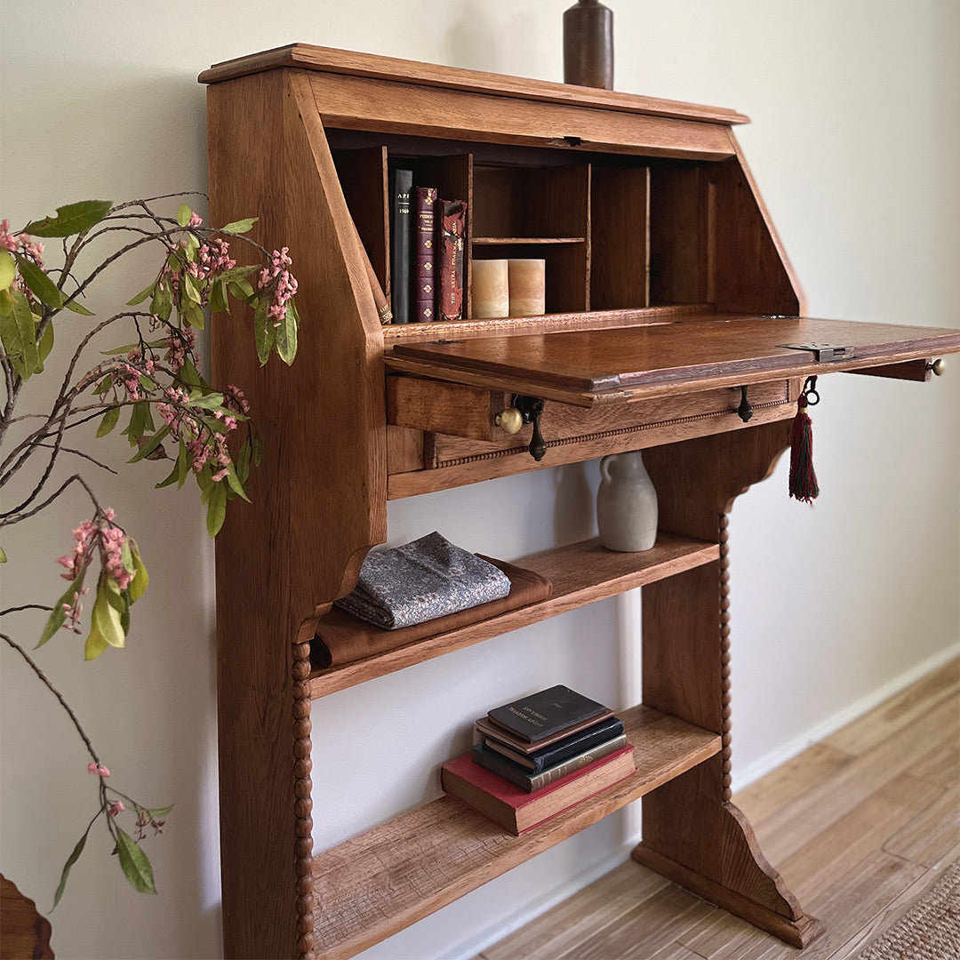 Oak writing desk